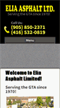 Mobile Screenshot of eliaasphalt.com